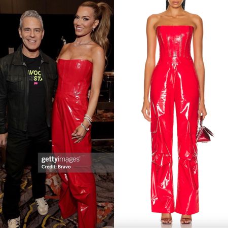 Lindsay Hubbard’s Red Leather Jumpsuit at #BravoCon2023 📸 + Info= @lindshubbs 