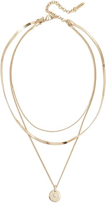 LUV AJ Women's Crystal Disc Charm Necklace | Amazon (US)