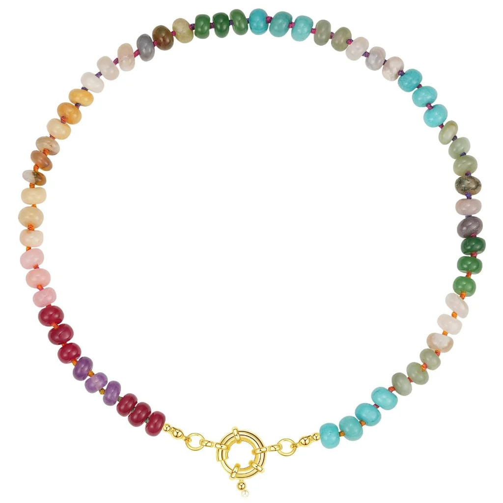 FENOHREFE Colorful Bead Necklace Handmade Necklace Adjustable Necklace Fashion Neck Jewelry Charm... | Walmart (US)
