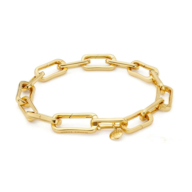 Gold Alta Charm Bracelet | Monica Vinader (US)