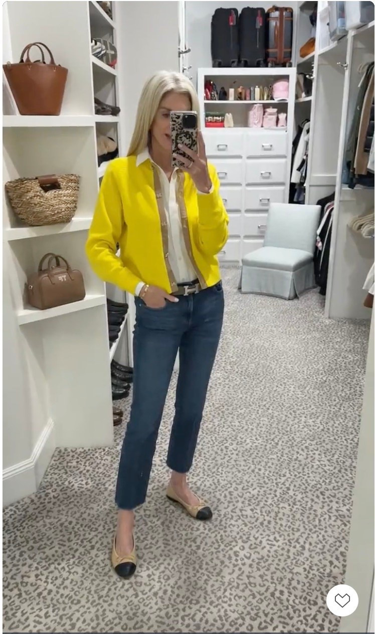 Love this yellow cardigan for that spring feeling in winter! Size S/27

#LTKootd #LTKSeasonal #LTKOver40