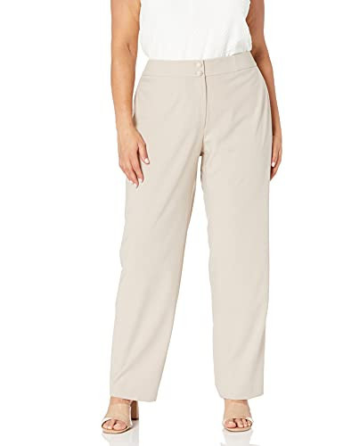 Calvin Klein Women's Loose Fit Career Suit Pant, Khaki, 20 Plus | Amazon (US)