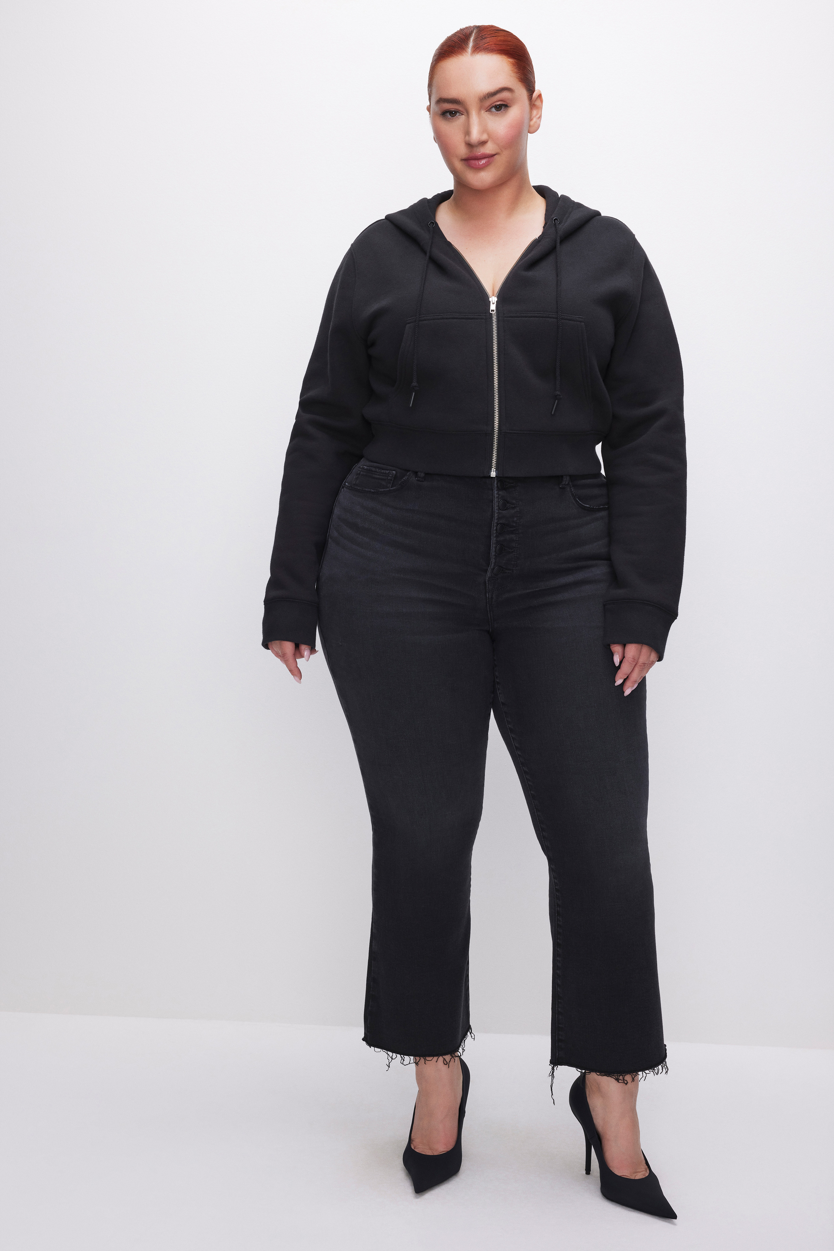 SOFT-TECH GOOD LEGS CROPPED MINI BOOTCUT JEANS | Good American