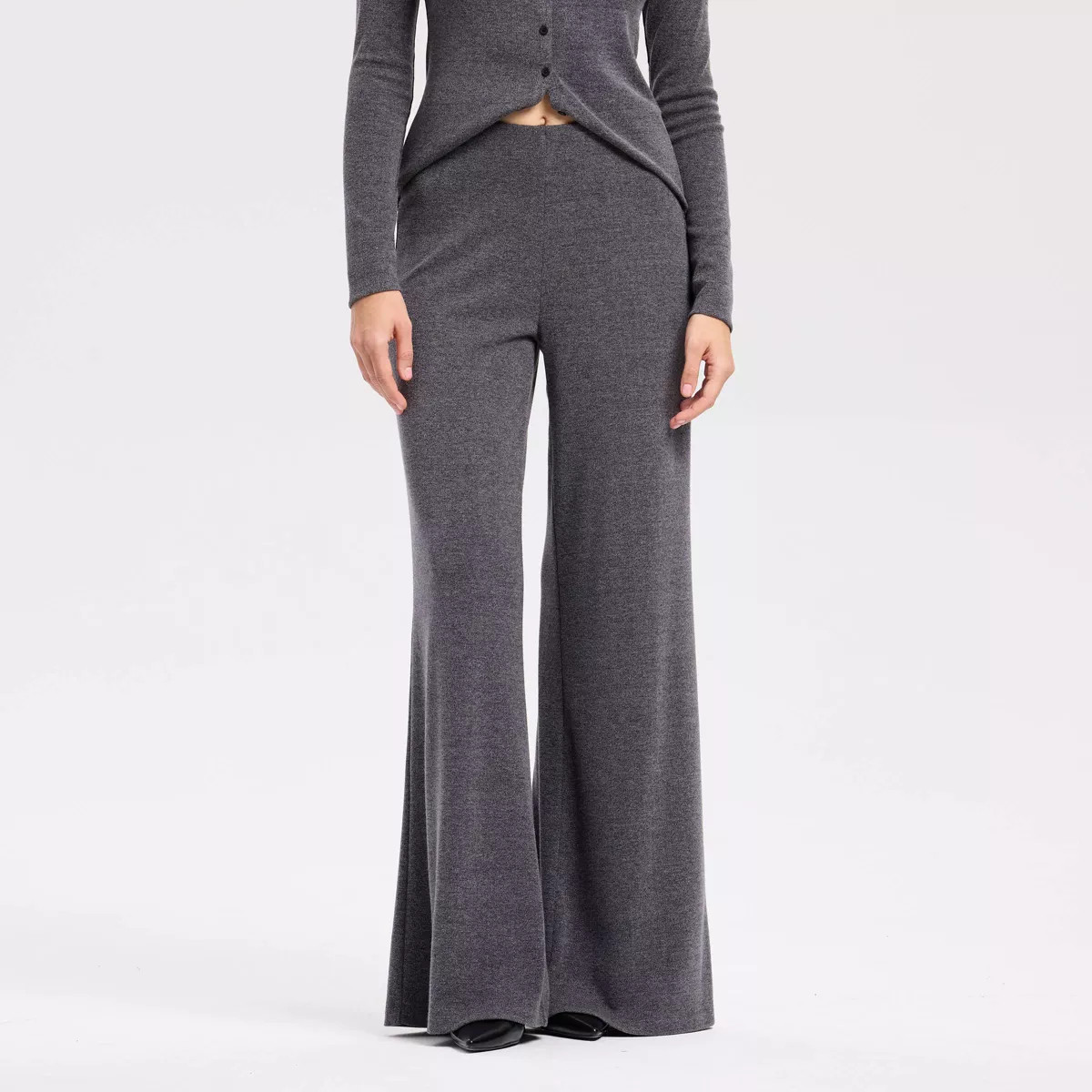 Women's High-Rise Ribbed Wide Leg Pants - A New Day™ | Target