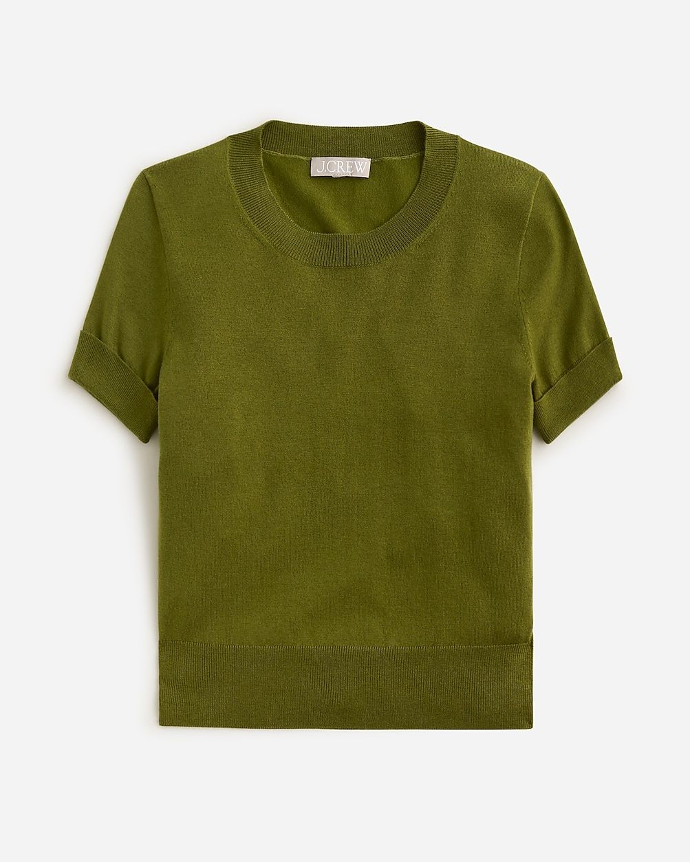 Shrunken TENCEL™ lyocell-blend T-shirt | J.Crew US