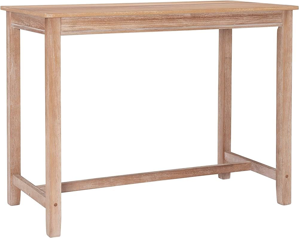 Linon Distresed 36 inch Counter Height Pub Claridge Table, Distressed Brown | Amazon (US)
