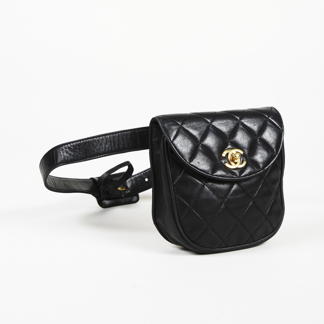 Vintage Quilted Lambskin Leather Belt Bag | Luxury Garage Sale