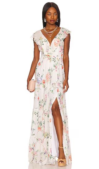 Devin Maxi Dress in Symphony Ivory | Revolve Clothing (Global)