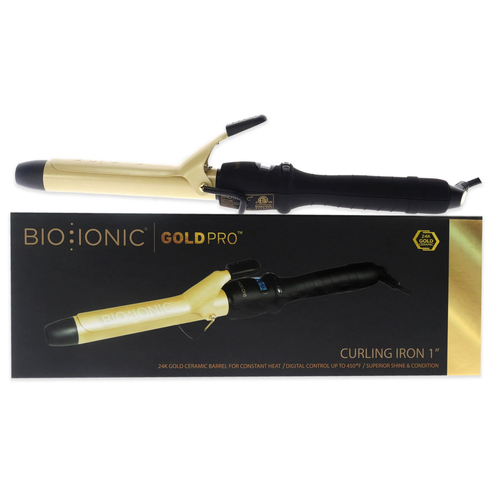 Gold Pro Curling Iron - Z-GPT-CI-1.0 by Bio Ionic for Women - 1 Inch Curling Iron | Shop Simon