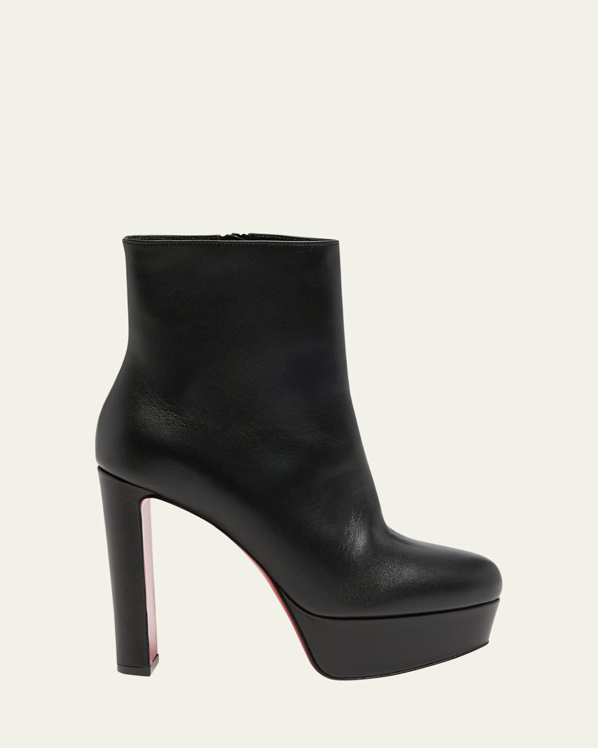 130mm Loo Leather Platform Booties | Bergdorf Goodman