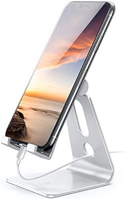 Adjustable Cell Phone Stand, Lamicall Phone Stand: [Update Version] Cradle, Dock, Holder Compatib... | Amazon (US)