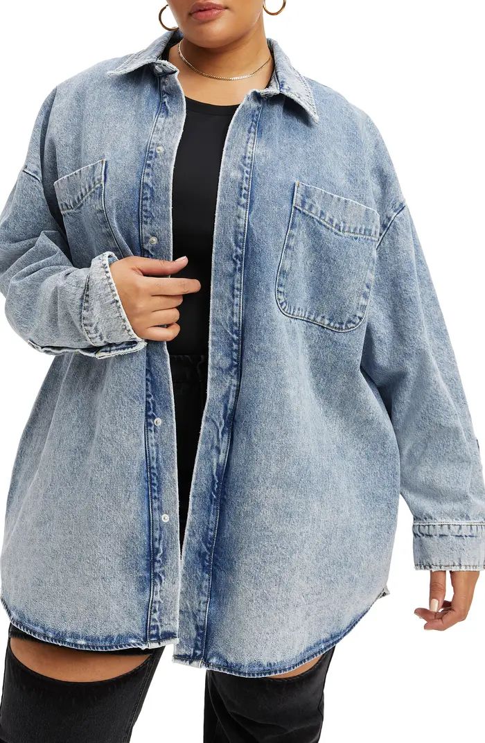 Oversize Denim Shirt Jacket | Nordstrom