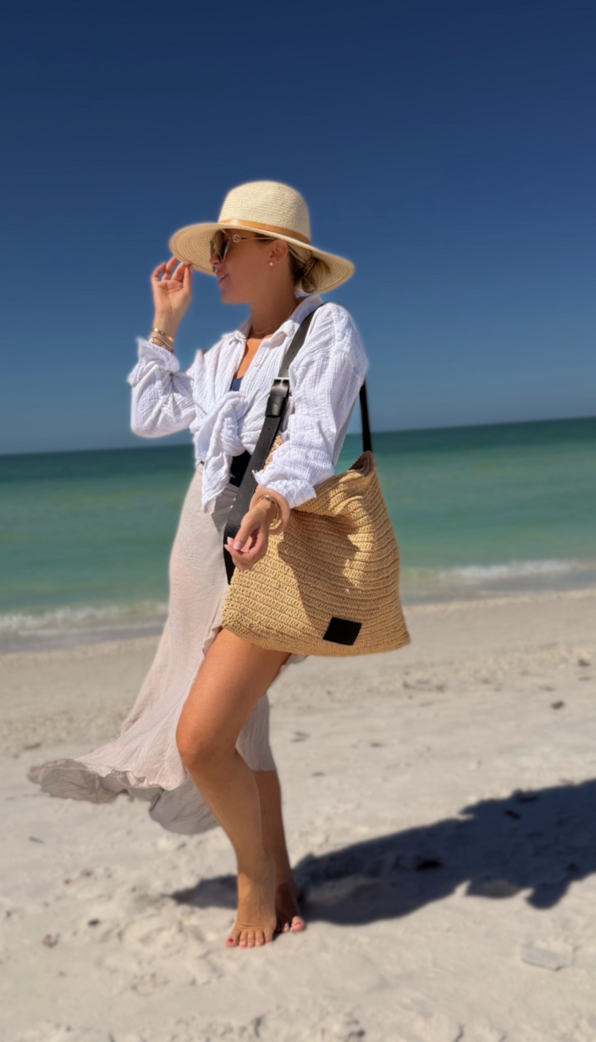 ☀️🐚🤍- easy to pack cover ups, swimsuits and this bag I used the entire trip! 

Spring. Spring break. Resort wear. Cover up. Swim. Beach. Easy to pack. 

#LTKSwim #LTKSaleAlert #LTKootd