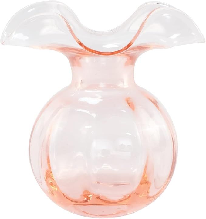 Vietri Italian Hibiscus Mouthblown Glassware Vase Collection (Bud, Pink) | Amazon (US)