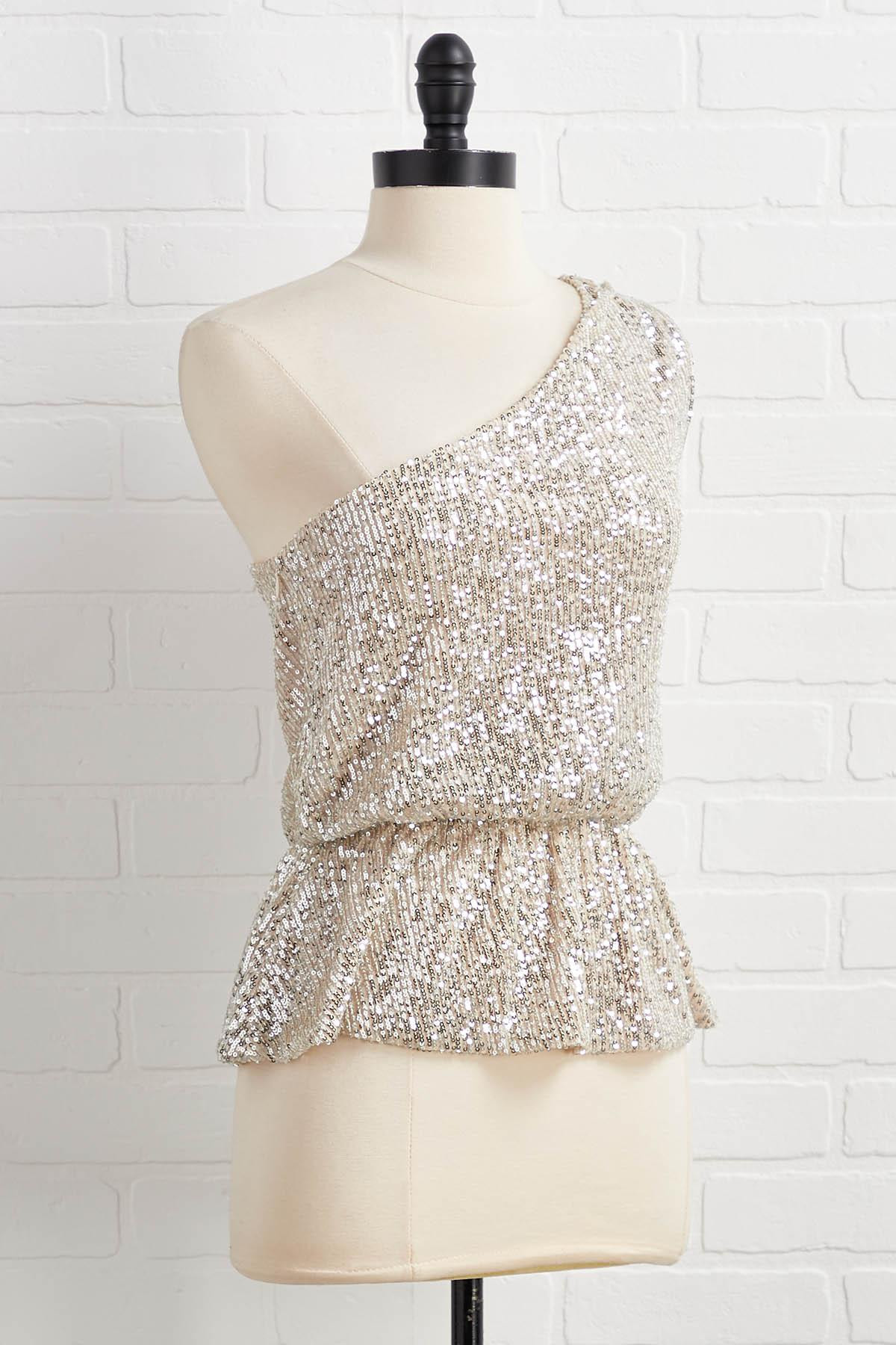 the one shoulder for me top | Versona