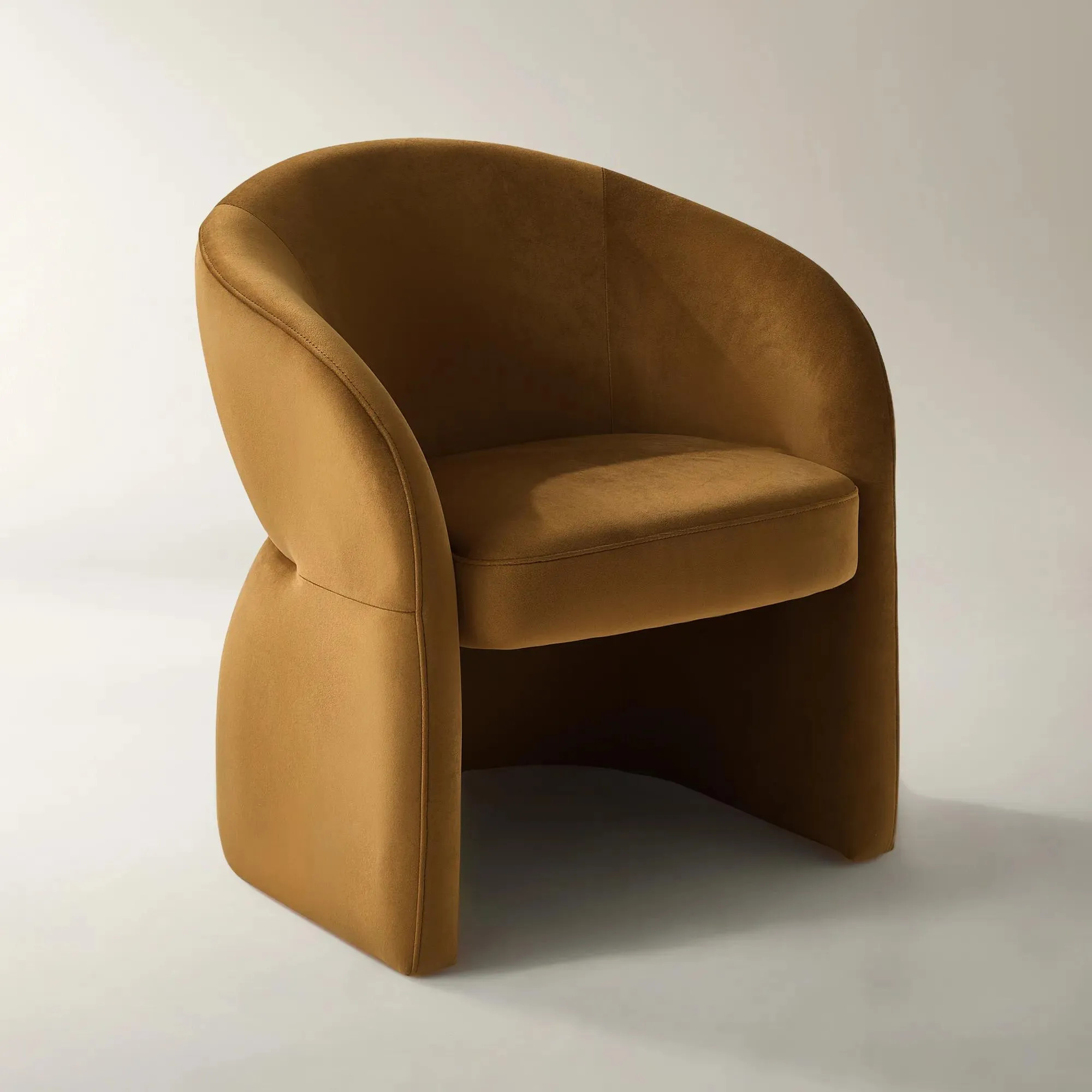 Sierra Velvet Chair - Roasted Pecan | Z Gallerie