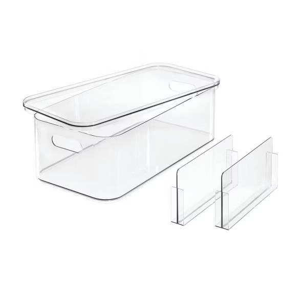 iDESIGN 16"x8"x5" Bin with Lid | Target