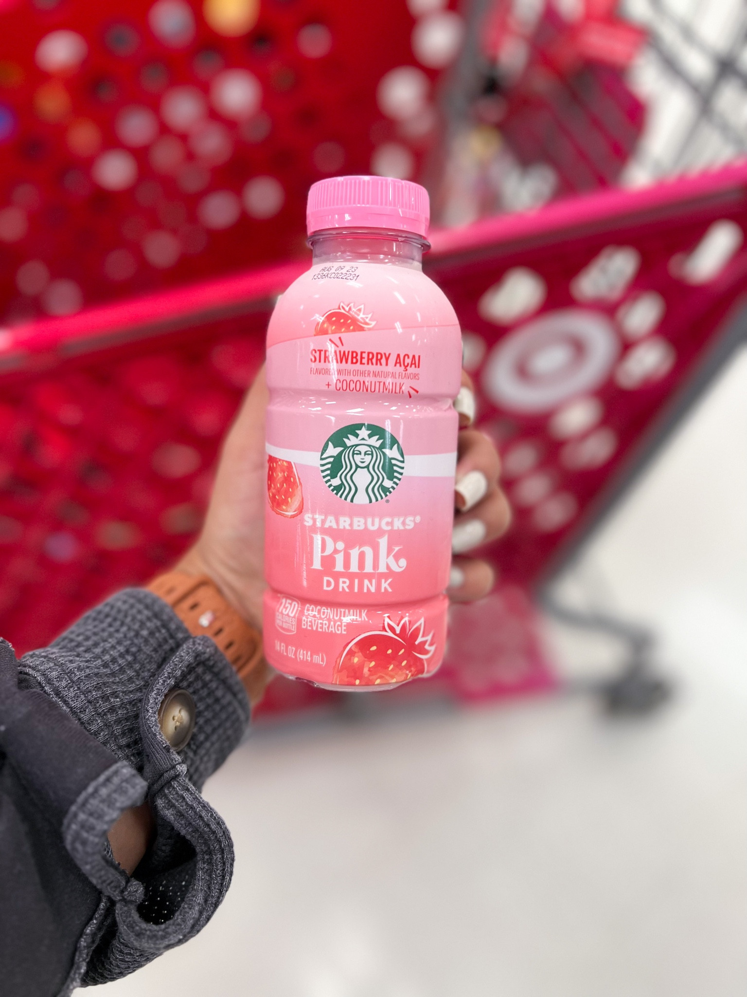 Starbucks Pink Drink Strawberry Acai + Coconut Milk - 14 Fl Oz