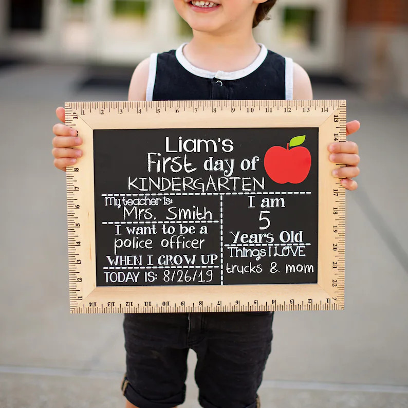 First Day of School Sign, First and Last Day of School Sign, Back to School Sign, School Board, K... | Etsy (US)