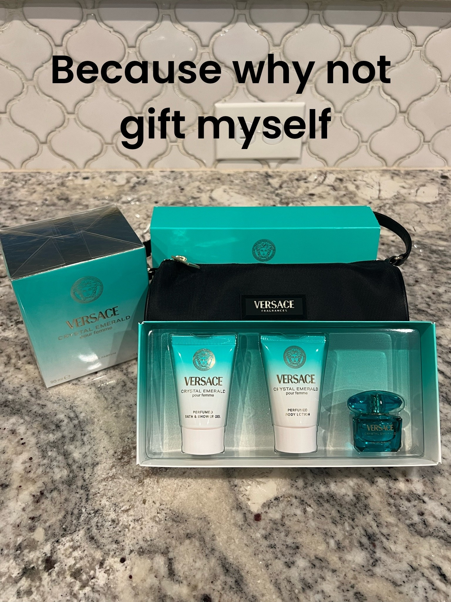 ✨ Unveil Your Radiance with Versace Crystal Emerald ✨

Fresh. Elegant. Unforgettable. 💚

Step into luxury with the captivating scent of Versace Crystal Emerald Pour Femme—a fragrance that embodies confidence, sophistication, and timeless beauty. Paired with a perfumed body lotion and bath & shower gel, this gift set layers your scent for an all-day glow.

💎 Fresh floral notes
🌿 Vibrant and feminine
✨ Perfect for gifting or treating yourself

Because every woman deserves a fragrance as radiant as she is.

#LTKBeauty
