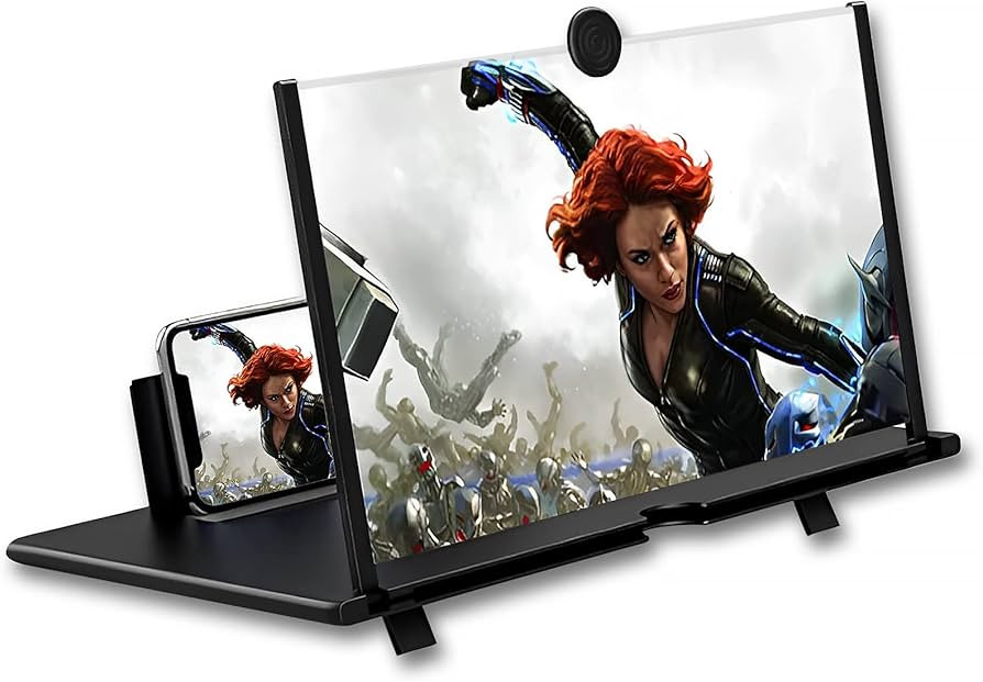 12" Screen Magnifier for Smartphone 3D HD Mobile Phone Screen Magnifier Video Expandable HD Scree... | Amazon (US)