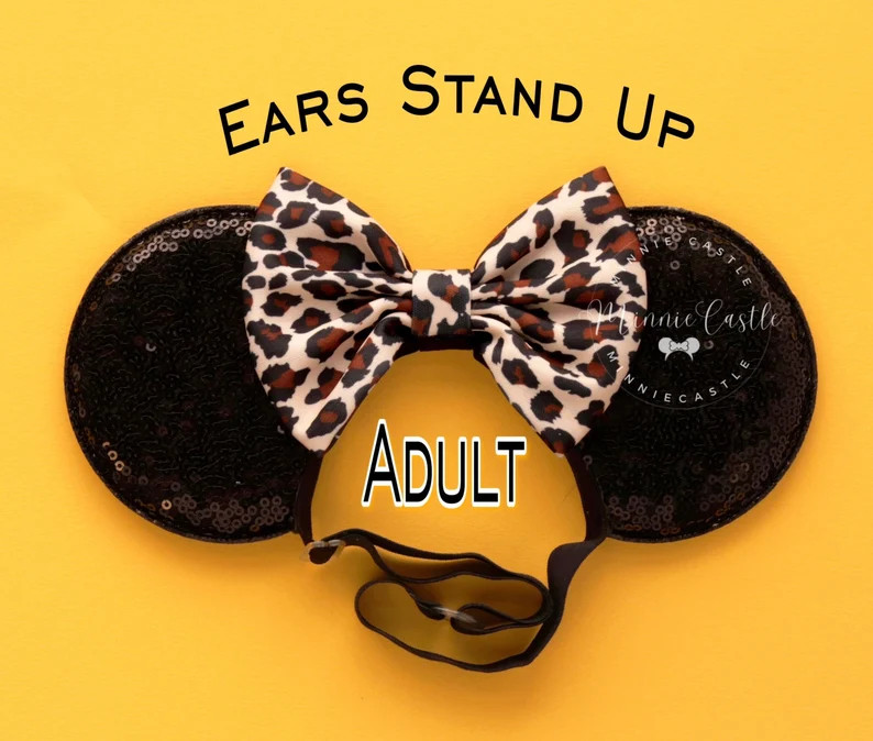 Cheetah Mickey Ears, Leopard Mouse Ears, Minnie Ears, Mickey Ears, Animal Kingdom Ears, Adult Wom... | Etsy (US)