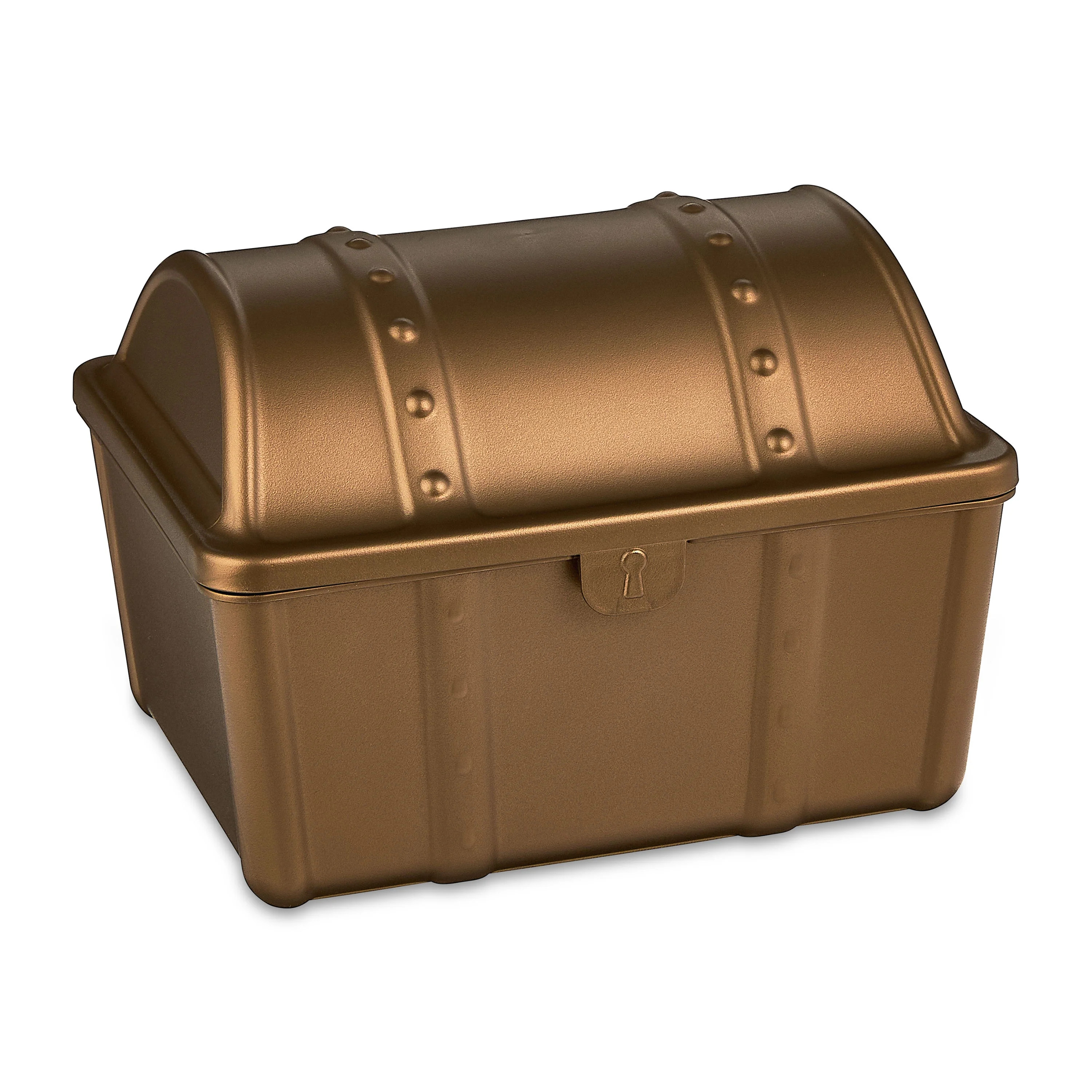 Pen+Gear Treasure Box, 9" x 7" x 6.25", Bronze | Walmart (US)