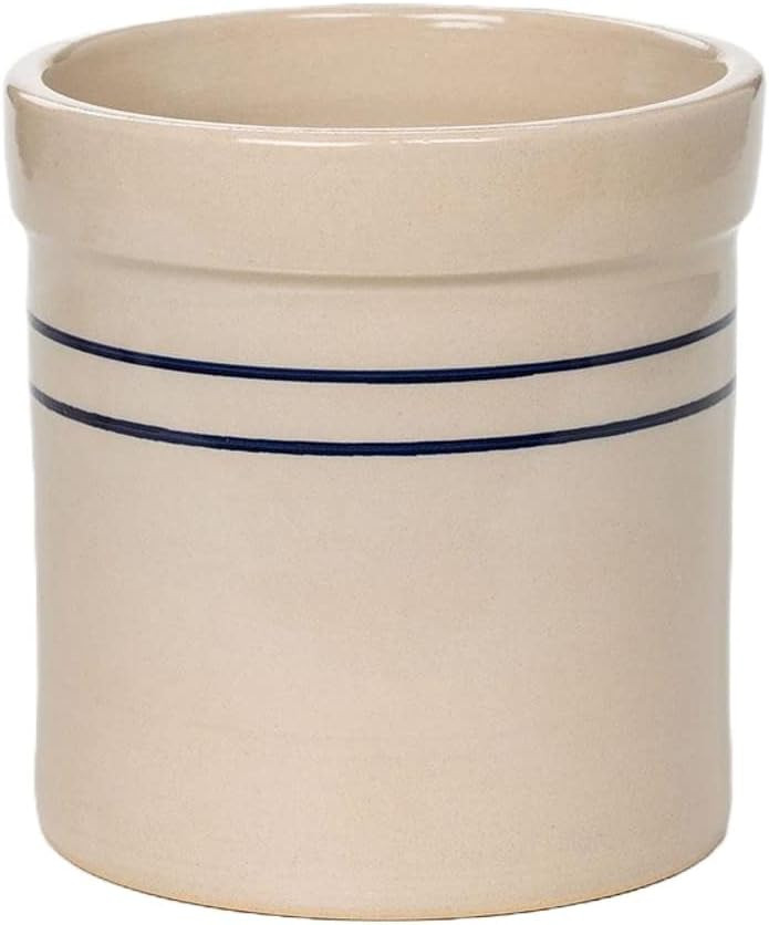 Blue Stripe Stoneware Pickling Fermenting Crock .75 Gallon | Amazon (US)