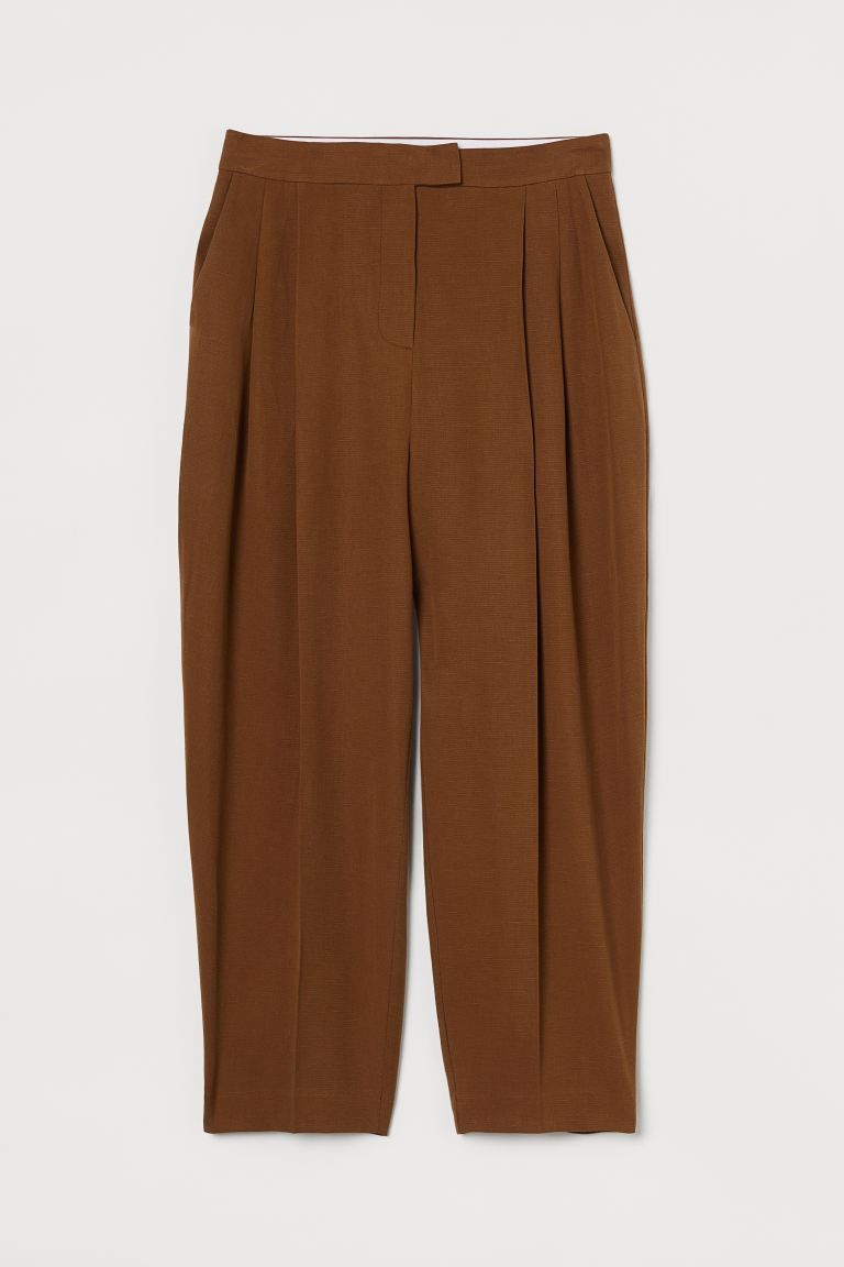 Wide-leg Pleat-detail Pants | H&M (US + CA)