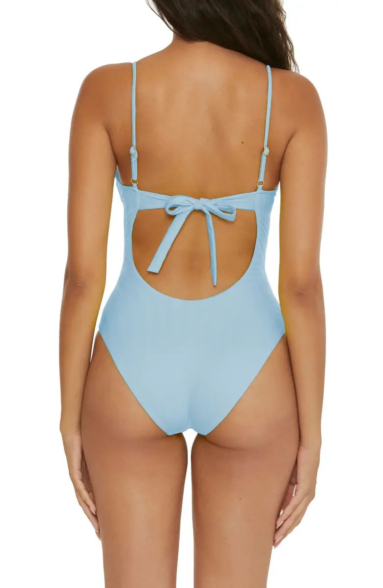 Becca Prima Twist Front One-Piece Swimsuit | Nordstrom | Nordstrom