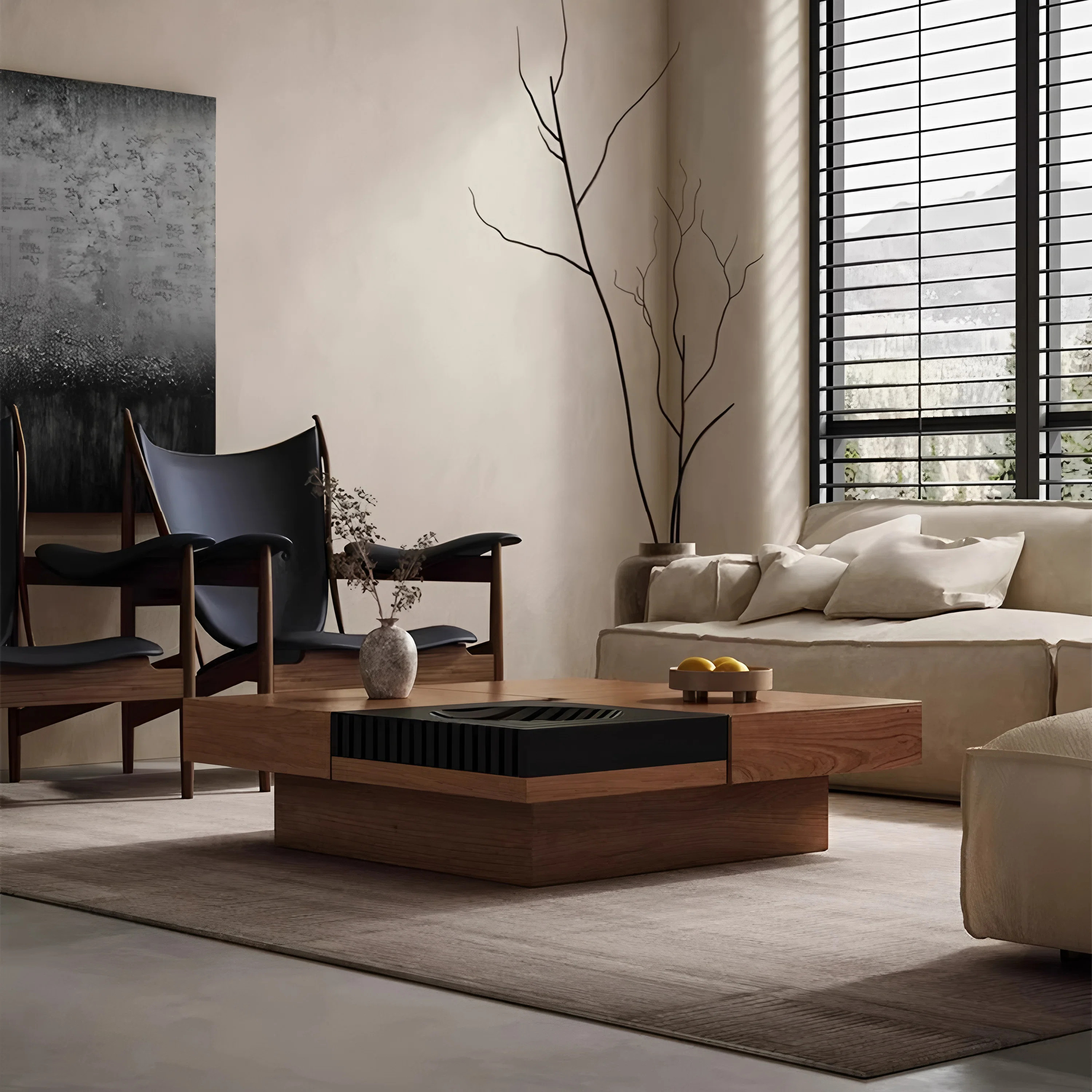 Luxury Solid Wood Coffee Table with Hidden Storage, 1 Drawer & 2 Compartments – Pre-Assembled M... | Wayfair North America