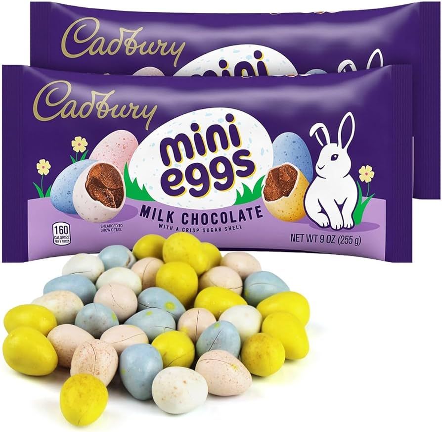 Cadbury Easter Mini Eggs Milk Chocolate Candy Cadbury Chocolate Easter Eggs Candy Rainbow Colors ... | Amazon (US)