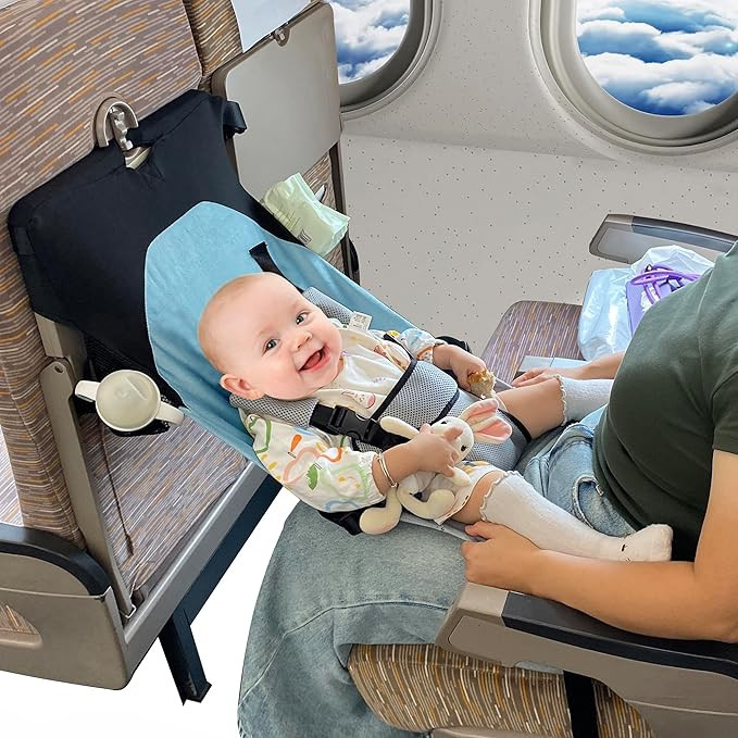 Baby Airplane Bed, Baby Travel Essentials for Flying, Portable Plane Seat Foot Rest Extender Must... | Amazon (US)