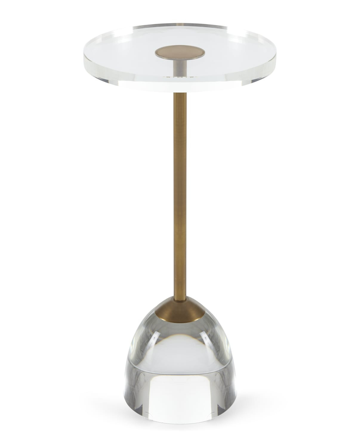Brass & Acrylic Martini Table | Neiman Marcus