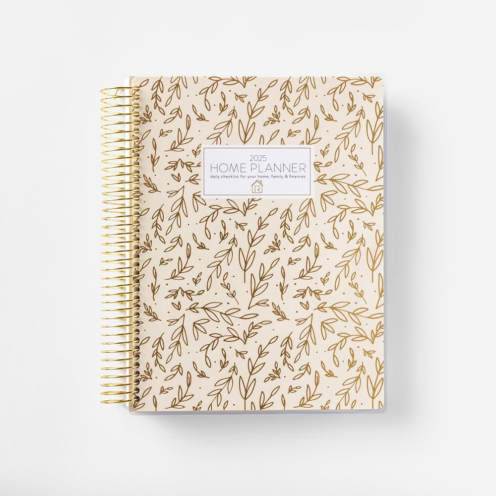 Home Planner 2025 (Leaf) | Work from Home Planner w/Stickers | Daily Checklist | Monthly Budget W... | Amazon (US)