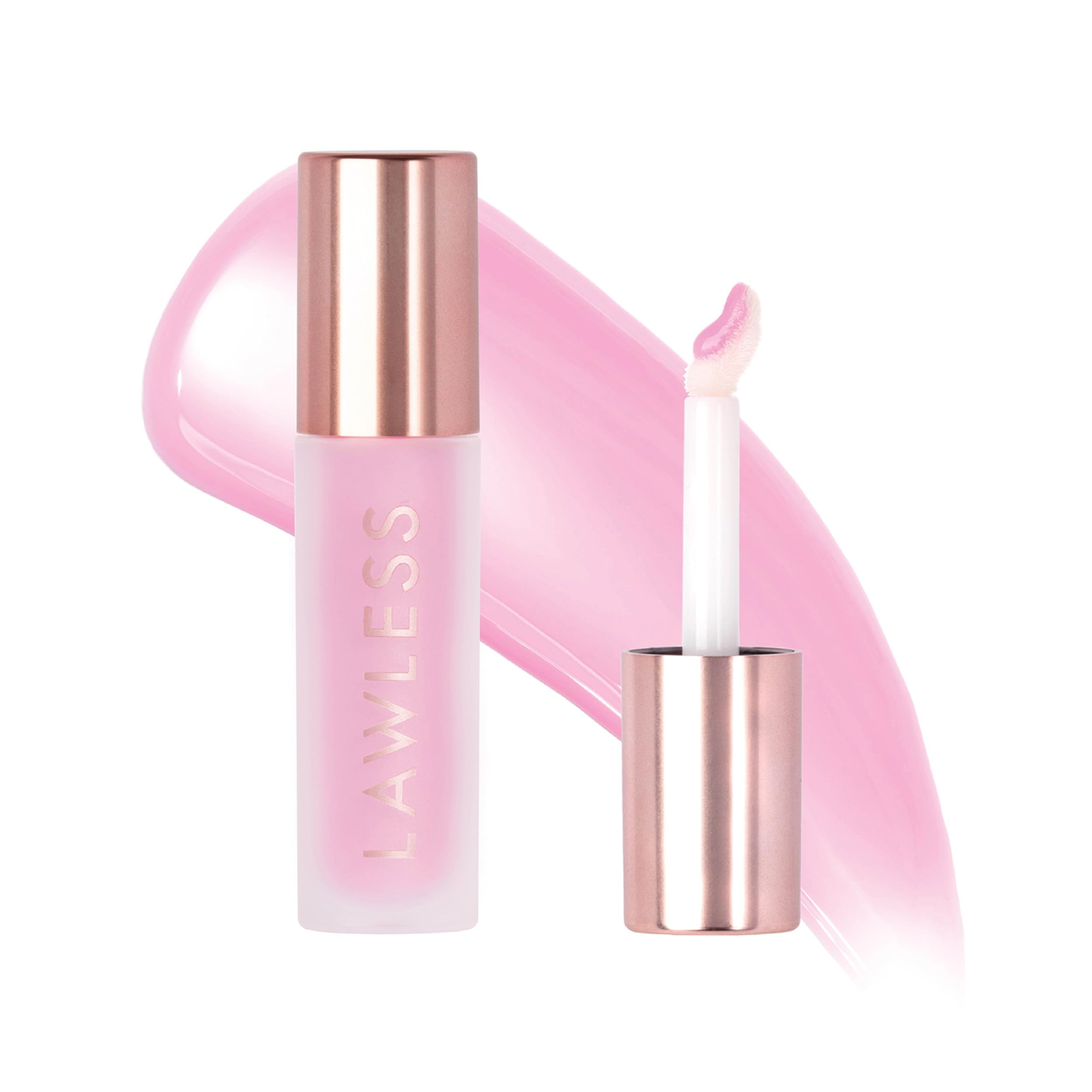 Lawless Forget the Filler Lip Plumping Line Smoothing Gloss - Strawberry Milkshake - Premium Volu... | Amazon (US)
