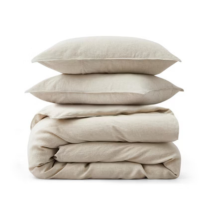 Peace Nest Classic Linen Cotton Duvet Cover and Pillow Sham Set, Twin | Target