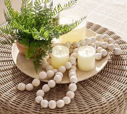 Mango Wood Beaded Garland | Pottery Barn (US)
