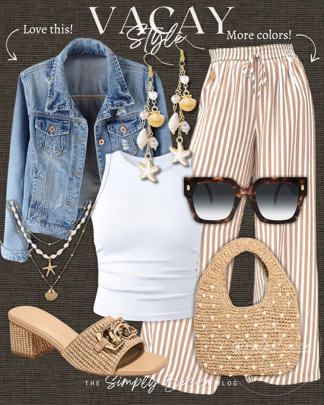 The perfect beachy pants! Vacation Wardrobe Inspo You’ll Love

@SOJOS VISION 

 #vacationoutfits #vacaystyle #stripedpants #LTKootd #LTKSeasonal #LTKTravel