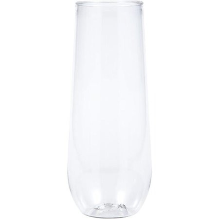 Creative Converting Clear Plastic Champagne Flutes, 9 Oz, 4 ct | Walmart (US)
