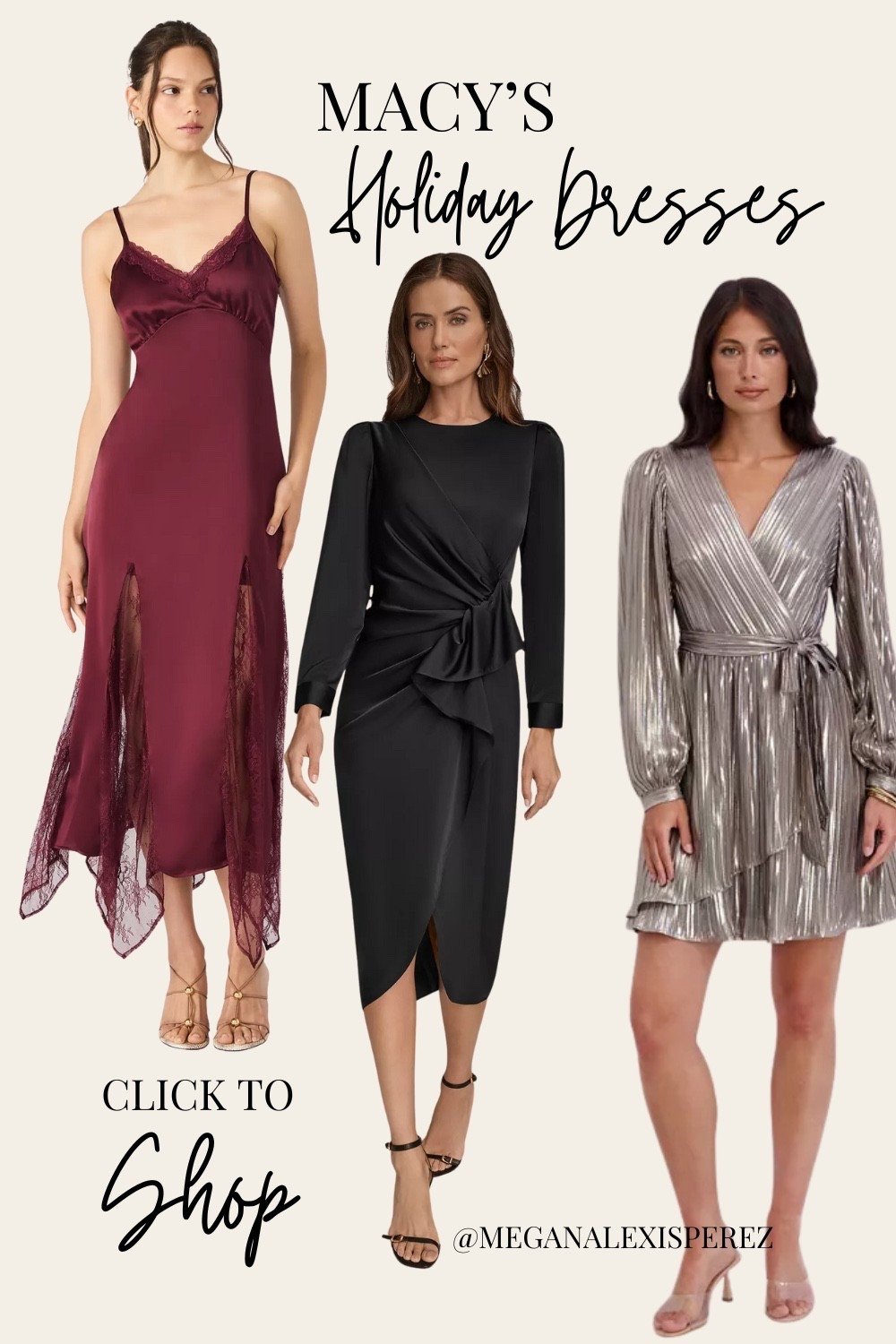 Holiday-ready dresses from Macy’s! Sequins, sparkle, velvet & chic silhouettes for every event this season. 

#LTKHoliday #LTKFindsUnder100 #LTKgrwm