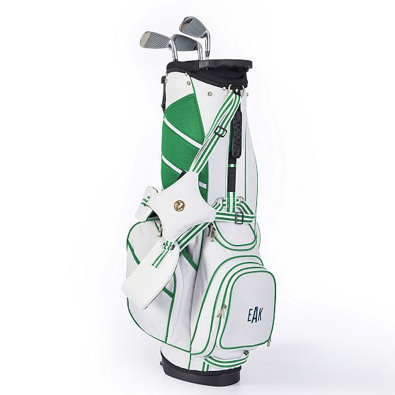 Mark & Graham x Spartina Golf Bag, Ivory-Green | Mark and Graham