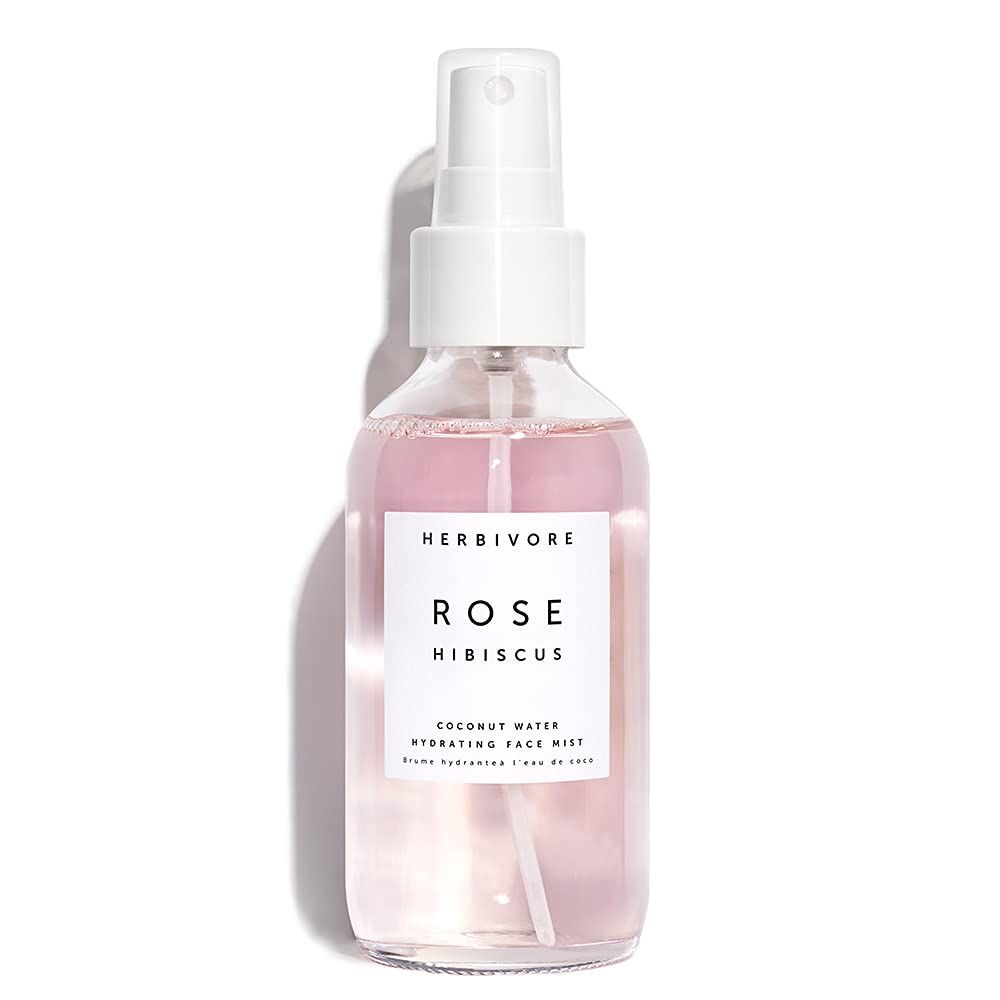 HERBIVORE Rose Hibiscus Coconut Water Hydrating Face Mist – Natural Dewy Glow, Organic Rose Wat... | Amazon (US)