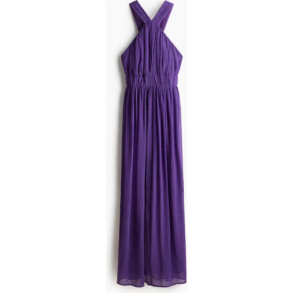 H&M Draped Dress in Purple at Nordstrom, Size X-Large | Nordstrom