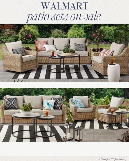 I love these patio sets by Walmart! They are so cute, comfy, and really sustain the weather. I’ve used these in numerous houses, I just love them  

#LTKSeasonal #LTKsalealert #LTKhome