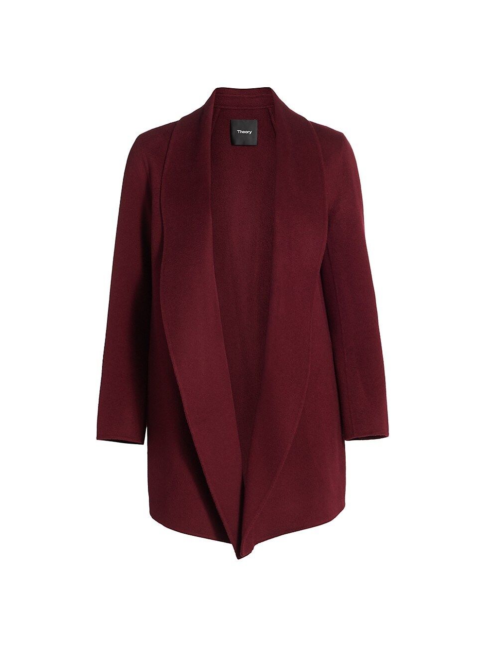 Theory Women's Clairene Shawl Collar Jacket - Currant - Size XL | Saks Fifth Avenue