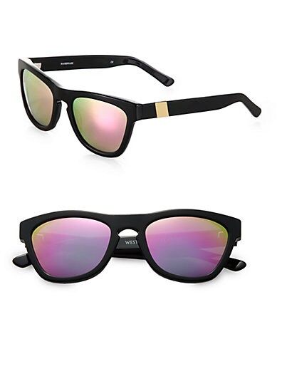 Color Revolutions Acetate Square Sunglasses/Neon Pink | Saks Fifth Avenue
