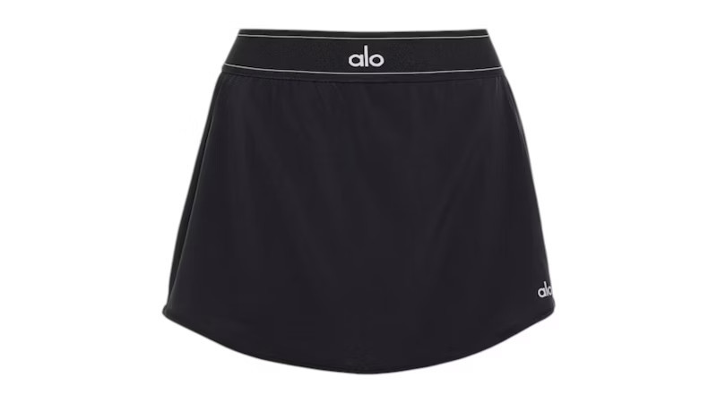 Women's Alo Yoga Match Point Tennis Skirt in Black | StockX