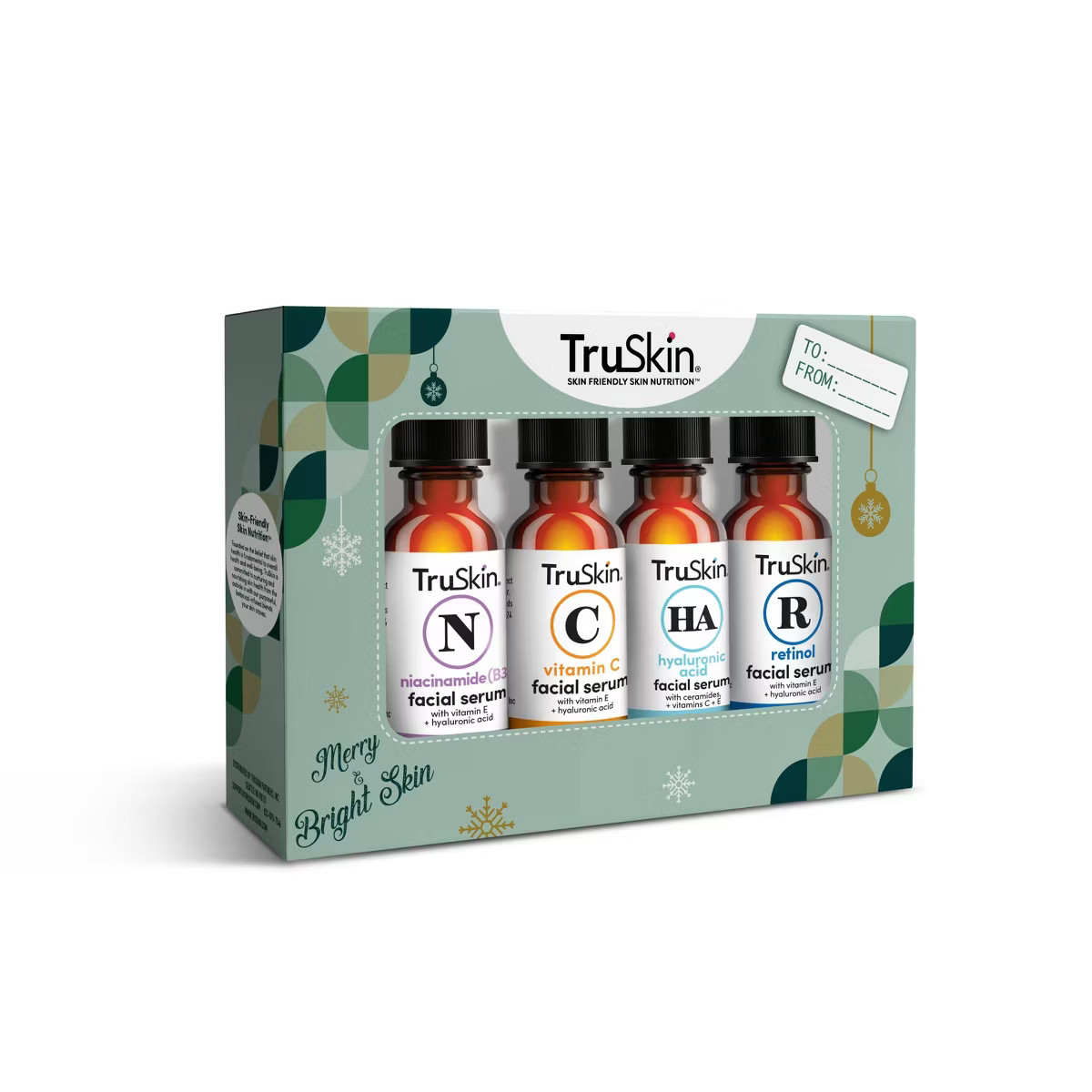TruSkin Holiday Facial Serum Skincare Gift Set - 0.4 fl oz/4ct | Target