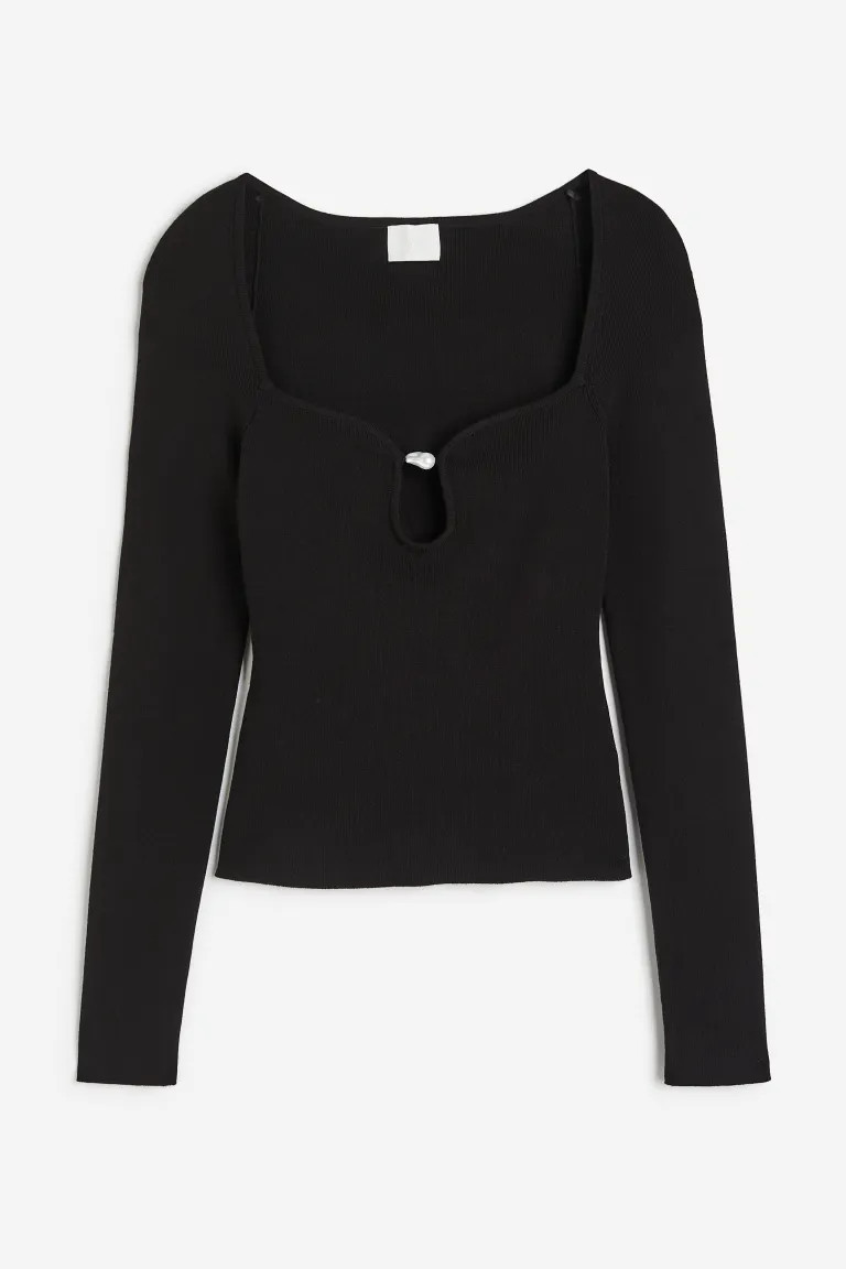 Bead-detail Top | H&M (US + CA)